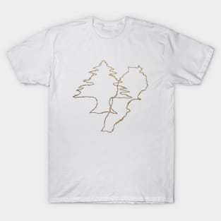 Map Cedar of lebanon T-Shirt